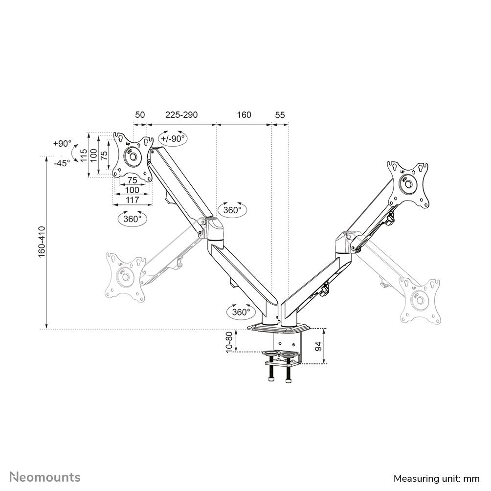 MONITOR ACC DESK MOUNT 17-27"/DS70-700BL2 NEOMOUNTS - Image 13