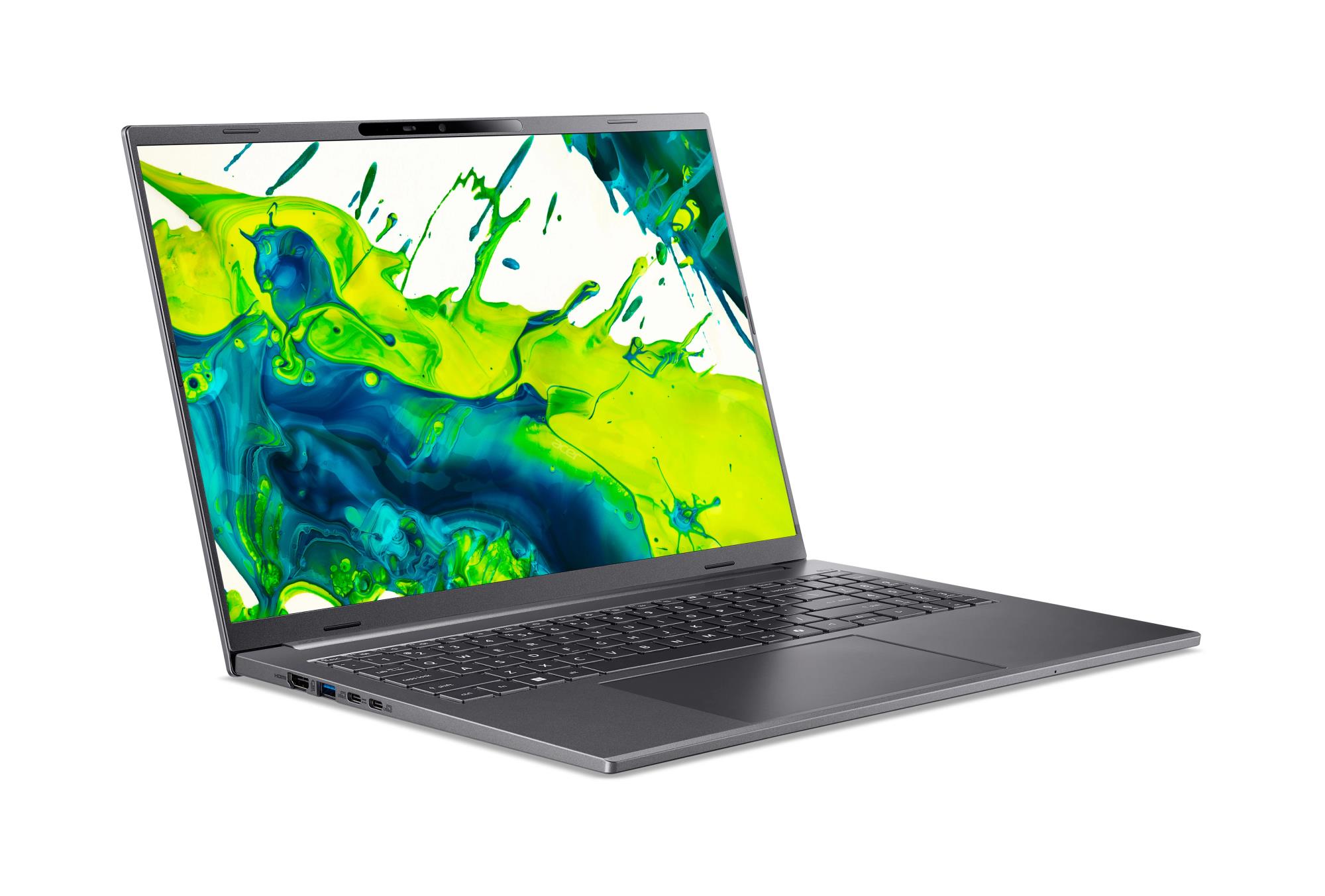 Notebook ACER Aspire Aspire 16 AI CPU Qualcomm Snapdragon X1-26-100 3 GHz 16 " 1920 x 1200 pixels RAM 16 GB LPDDR5x-SDRAM SSD 512 GB Discrete graphics Not available On-board graphics Yes Numeric keypad Yes OS installed Windows 11 Home Colour Grey Weight 1.55 kg NX.JLNEL.001 - Image 2