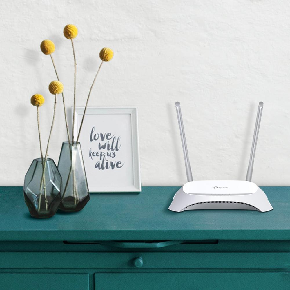 Wireless Router TP-LINK TL-MR3420 Wi-Fi 4 (802.11n) Data speed 300 Mbit/s Ethernet WAN Yes WAN connection type RJ-45 Ethernet LAN Yes 4xLAN ports USB port Yes TL-MR3420 - Image 12