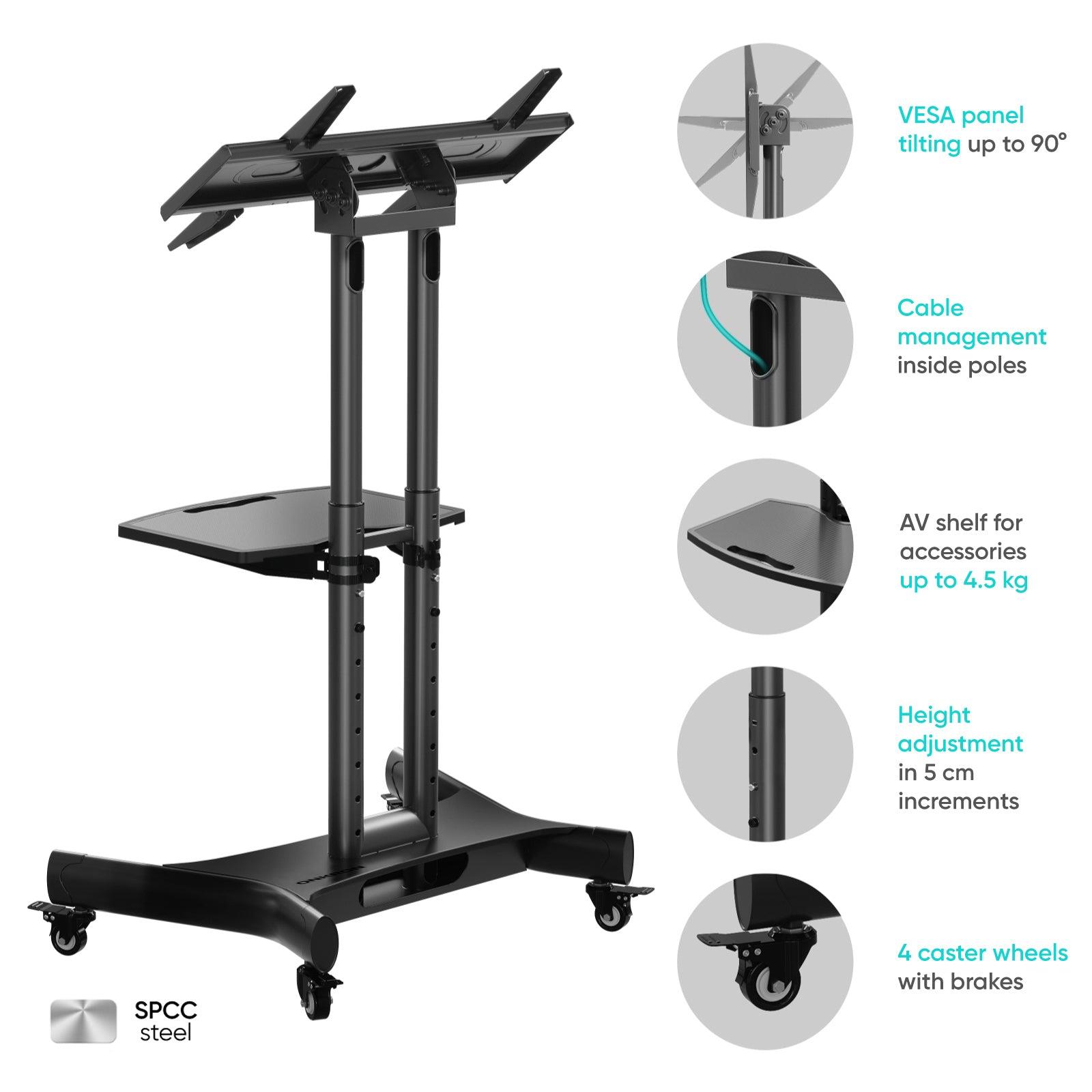 TV SET ACC MOBILE STAND/32-70"/BLACK TS1350-B ONKRON - Image 15