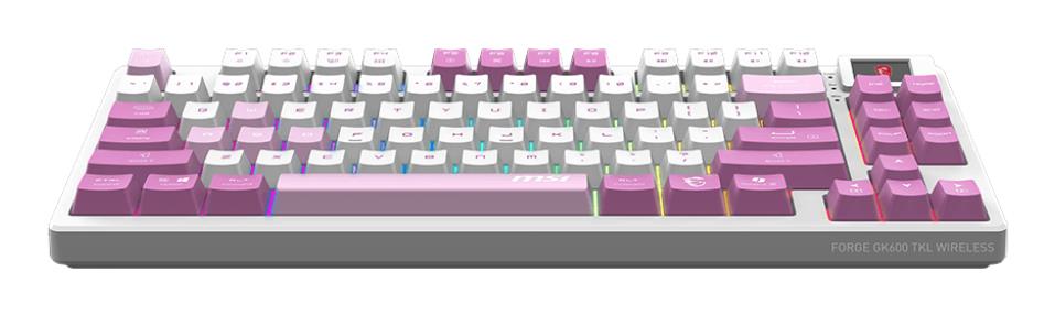KEYBOARD GAMING VIOLET US/FORGE GK600 TKL W VIOLET MSI - Image 4