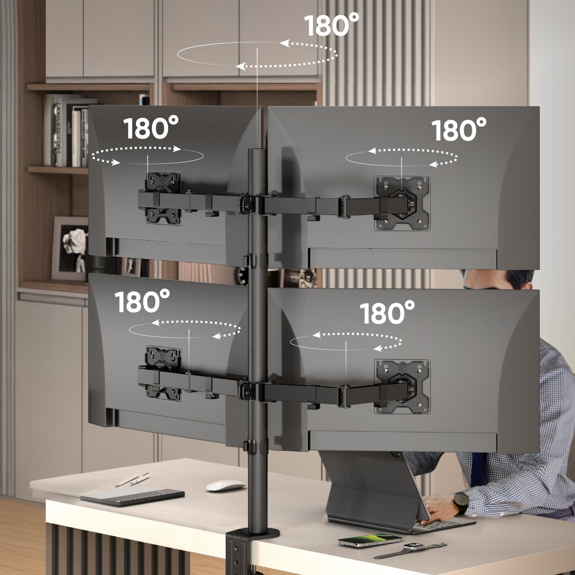 MONITOR ACC DESK MOUNT/13-32" BLACK D421E-B ONKRON - Image 7