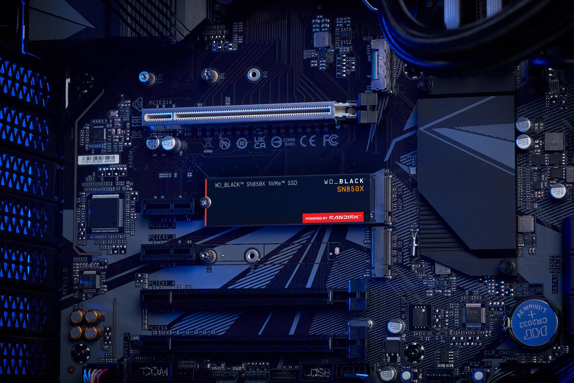 SSD SANDISK 2400xTBW rating Read speed 7300 MB/s Write speed 6600 MB/s NVMe Yes PCI Express 4.0 M.2 4000 GB POWERED BY SANDISK Black SN850X WDS400T2X0E - Image 10