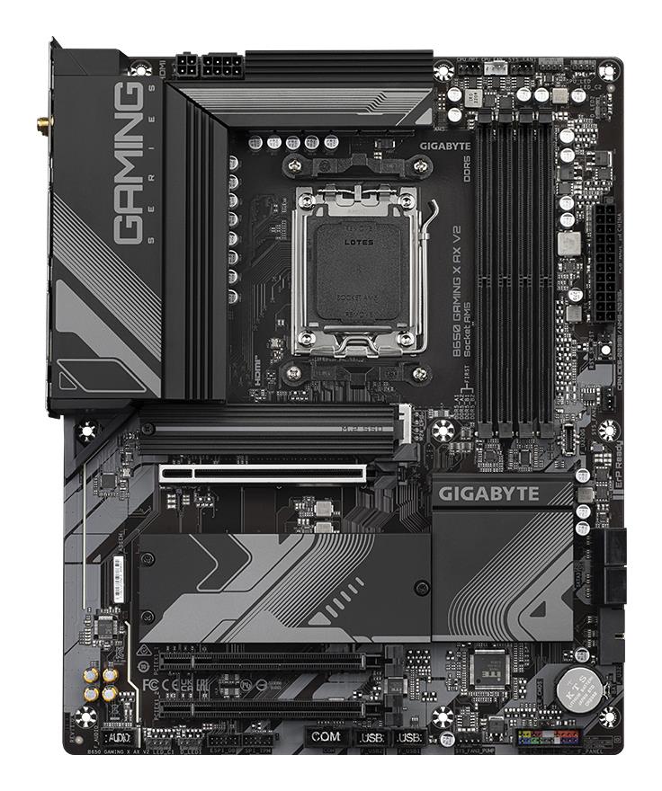 Mainboard GIGABYTE AMD B650 Socket AM5 ATX RAM DDR5-SDRAM 4xSlots Wi-Fi Yes Bluetooth Yes 3xNumber of M.2 (M) slots B650 GAMING X AX V2 1.2 B650GAMINGXAXV21.2 - Image 2