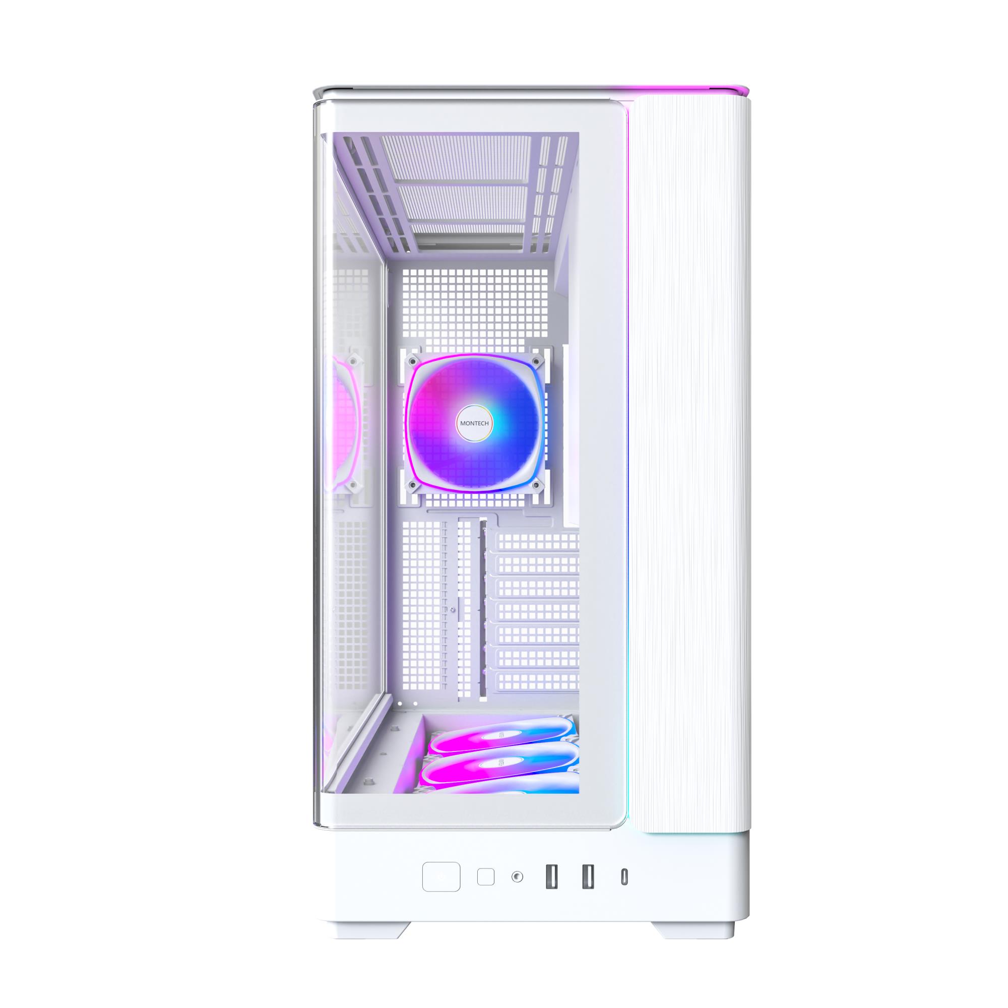 Case MONTECH micro ATX/Mini-ITX White Midi Tower PC KING 45 PRO KING45PRO(W) - Image 3