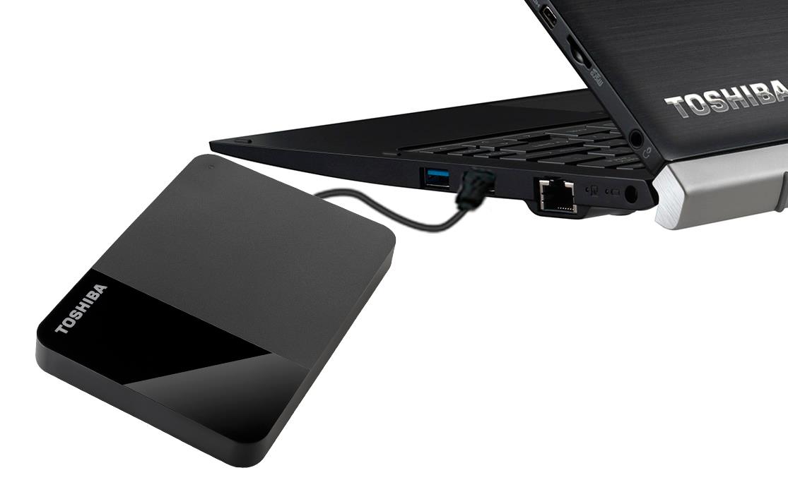 External HDD TOSHIBA HDTP310EK3AA Canvio Basics 1000 GB Colour Black HDTP310EK3AA - Image 4