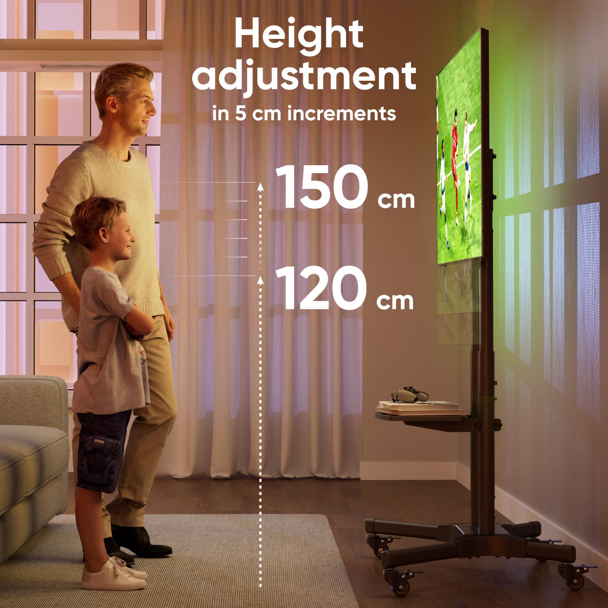 TV SET ACC MOBILE STAND/32-65"/BLACK TS1351-B ONKRON - Image 4