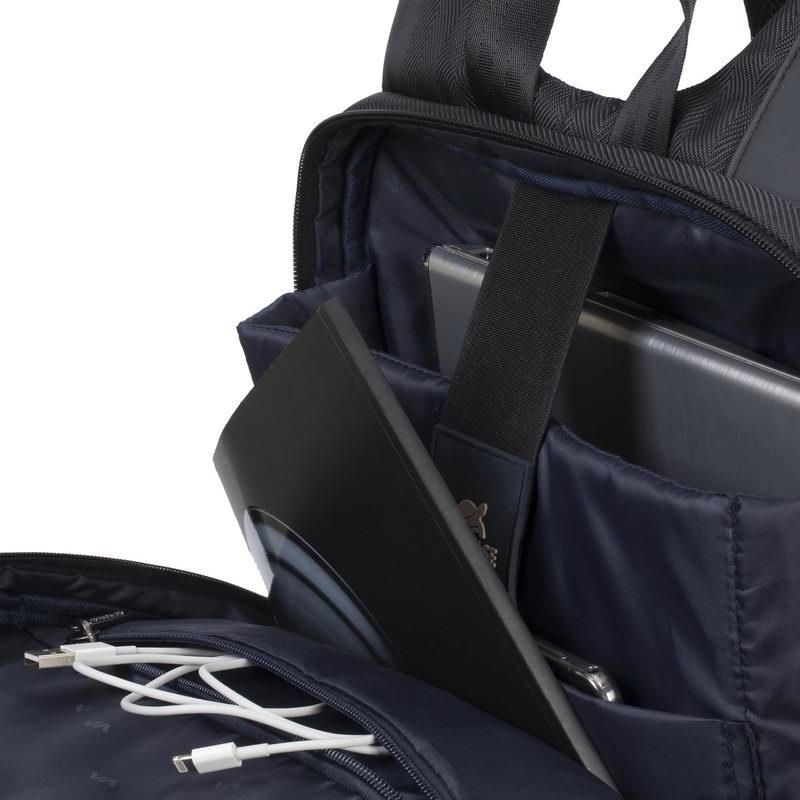 NB BACKPACK NARITA 14"/8125 BLACK RIVACASE - Image 10