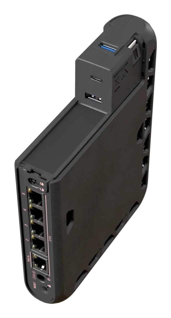 Wireless Router MIKROTIK hAP be³ Media Wi-Fi 7 (802.11be) 5xLAN ports USB port Yes MA53UG+HBEH - Image 6