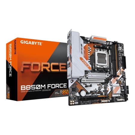 Mainboard GIGABYTE AMD B850 Socket AM5 micro ATX RAM DDR5-SDRAM 2xSlots 3xNumber of M.2 (M) slots B850M FORCE (Rev. 1.2) B850MFORCE1.2