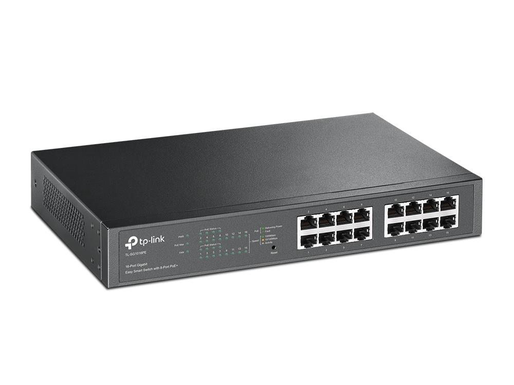 Switch TP-LINK Desktop/pedestal 16x10Base-T / 100Base-TX / 1000Base-T PoE+ ports 8 TL-SG1016PE - Image 2