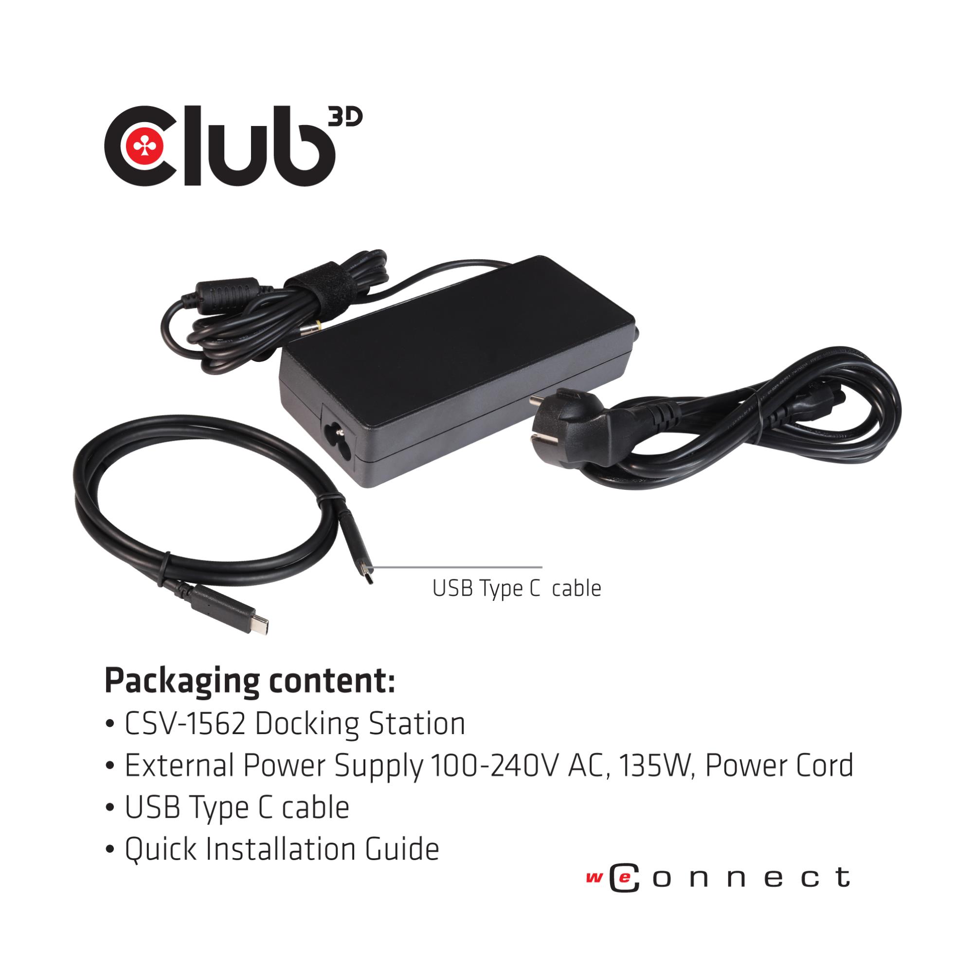 NB ACC DOCKING STATION/USB-C 60W CSV-1562 CLUB3D - Image 8