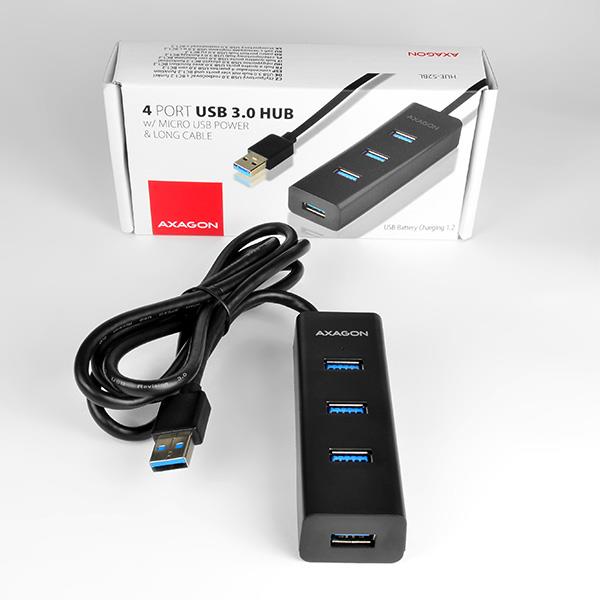 I/O HUB USB3.0 4PORT CHARGING/1.2M HUE-S2BL AXAGON - Image 14