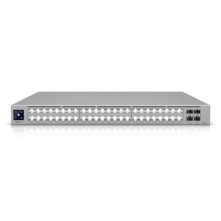 Switch UBIQUITI Switch type Managed Switch layer L2/L3 Rack mounting Yes Stackable Yes Form factor 1U 48xRJ-45 ports RJ-45 Ports Type 10G Ethernet (100/1000/10000) 16x2.5G Ethernet (copper) ports quantity 32x10G Ethernet (copper) ports quantity 4xSFP28 ports quantity 10G support Yes USW-PRO-XG-48
