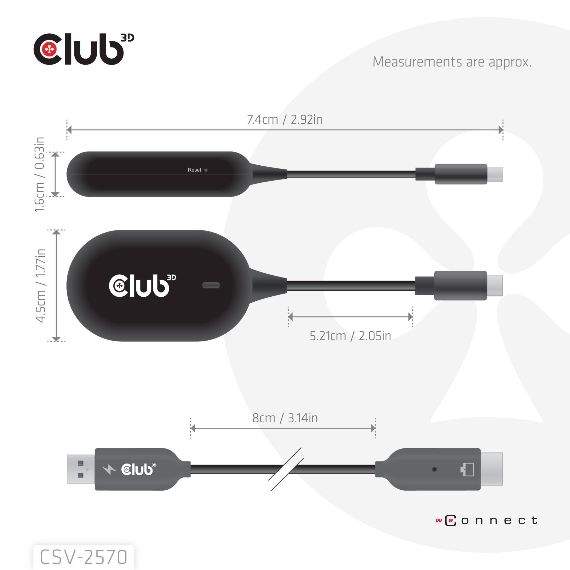 I/O ADAPTER WRL USB-C TO HDMI/CSV-2570 CLUB3D - Image 6