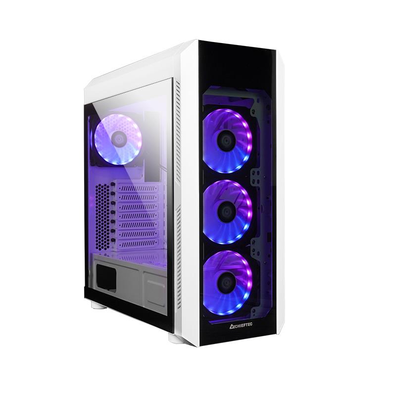 Case CHIEFTEC ATX/micro ATX/Mini-ITX White Midi Tower PC GL-03W-OP