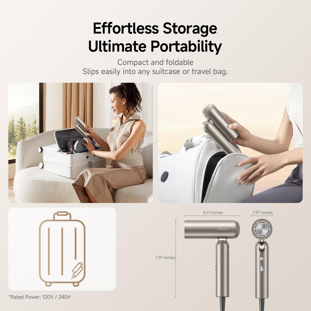 HAIR DRYER POCKET PRO/AHD51 PRO-TITANIUM GOLD DREAME - Image 4