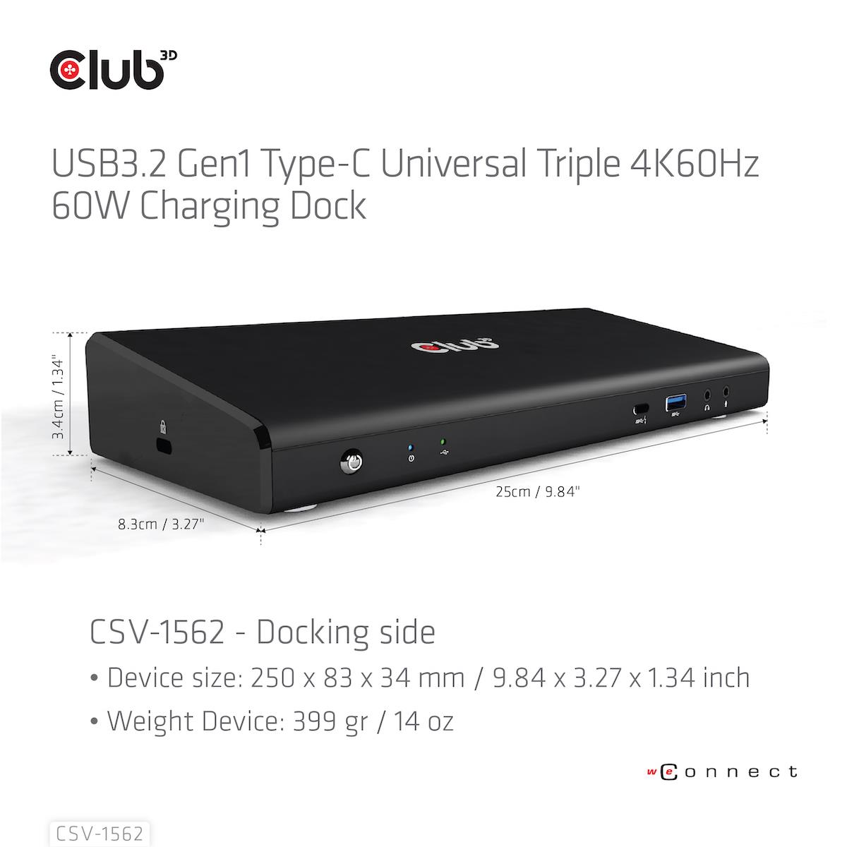 NB ACC DOCKING STATION/USB-C 60W CSV-1562 CLUB3D - Image 15
