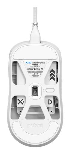 MOUSE USB OPTICAL X2/MEDIUM WHITE PX2222D PULSAR - Image 2