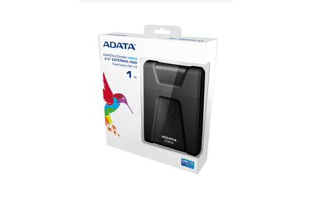 External HDD ADATA 1TB USB 3.1 Colour Black AHD650-1TU31-CBK - Image 2