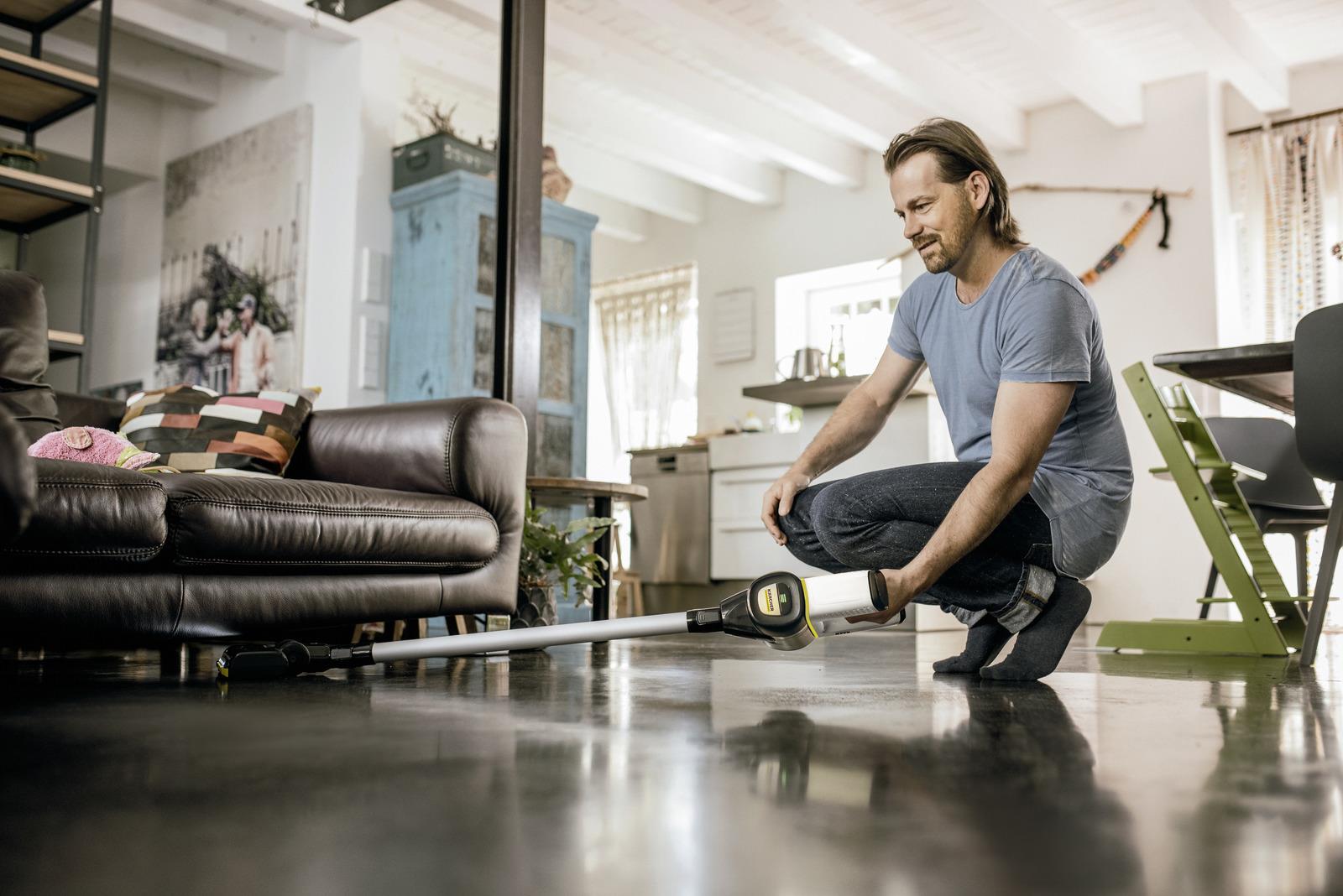 Vacuum Cleaner KARCHER Cordless vacuum cleaner VC 6 Cordless ourFamily Battery Plus Upright/Cordless/Bagless Capacity 0.8 l Noise 78 dB White Weight 2.6 kg 1.198-677.0 - Image 6