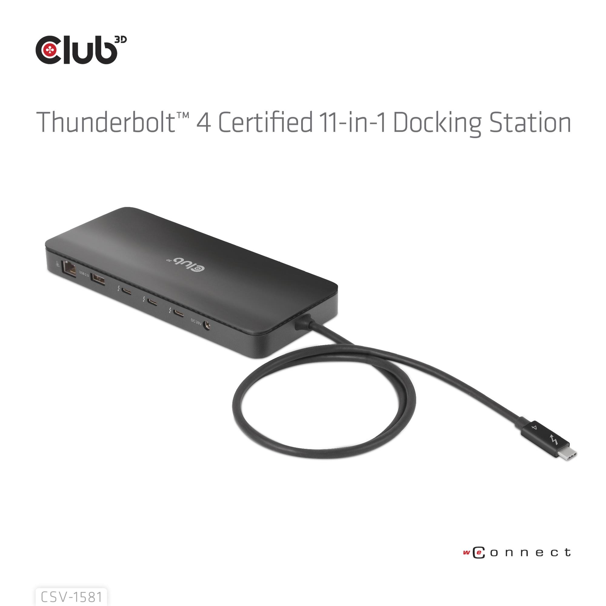 NB ACC DOCKING STATION 11IN1/THUNDERBOLT CSV-1581 CLUB3D - Image 14