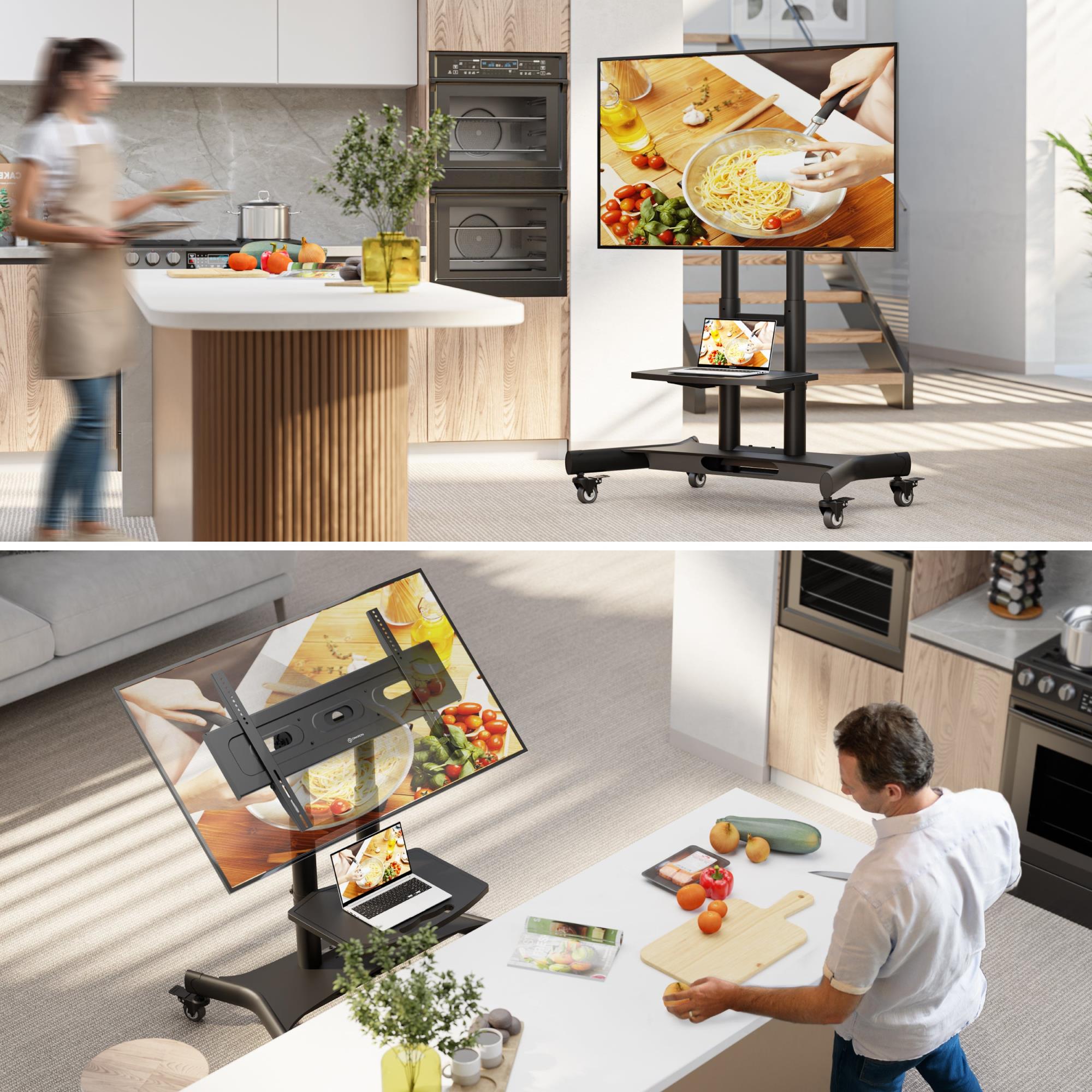 TV SET ACC MOBILE STAND/32-70"/BLACK TS1350-B ONKRON - Image 7