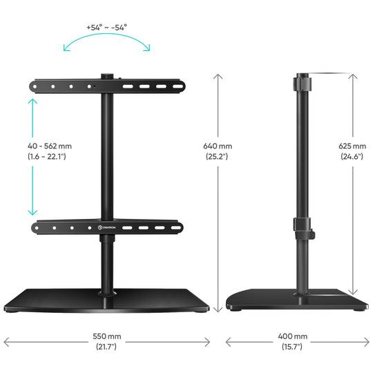 TV SET ACC DESKTOP STAND/32-75" BLACK PT3-B ONKRON - Image 5