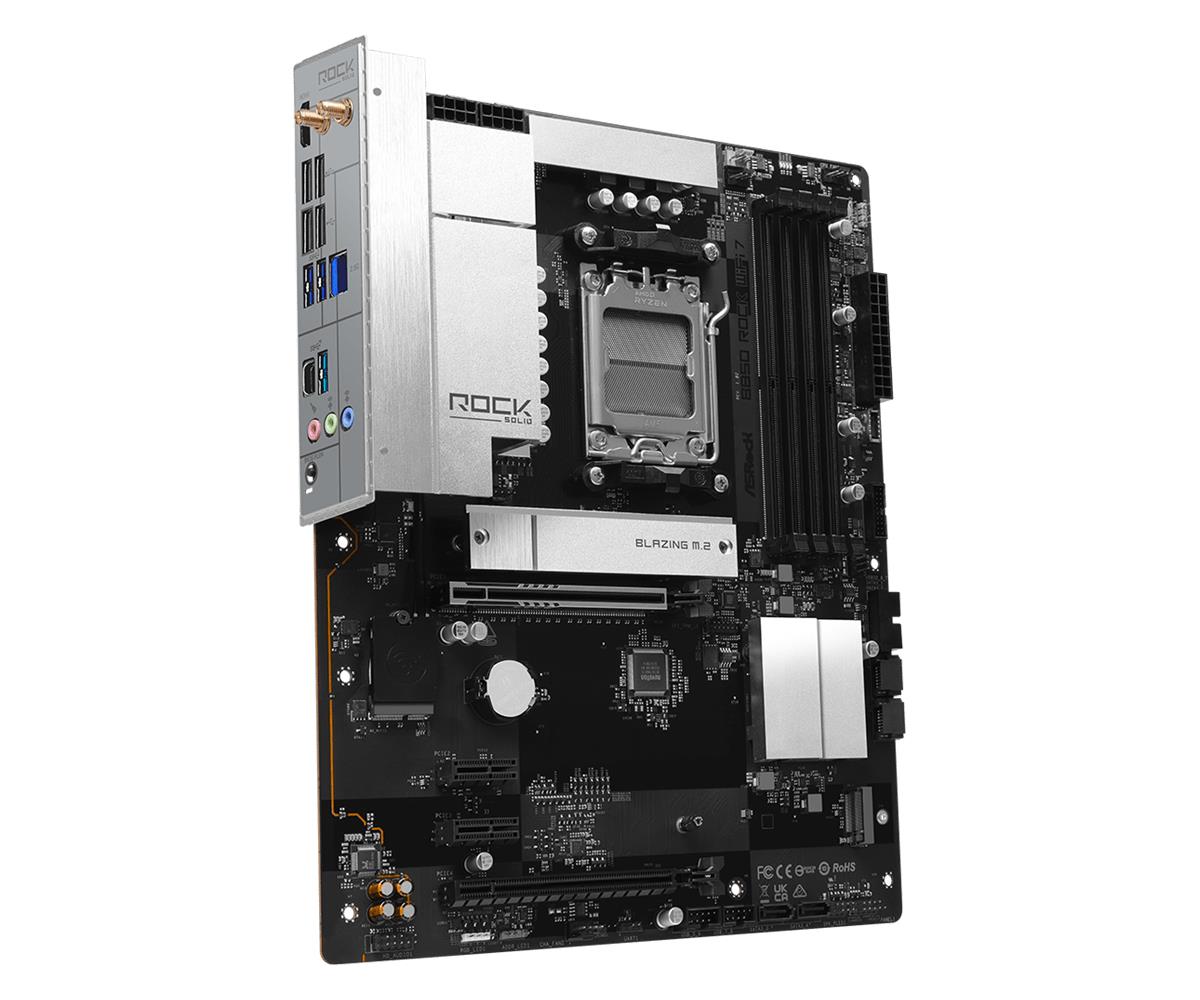 Mainboard ASROCK AMD B850 Socket AM5 ATX RAM DDR5-SDRAM 4xSlots Wi-Fi Yes Bluetooth Yes B850ROCKWIFI7 - Image 4