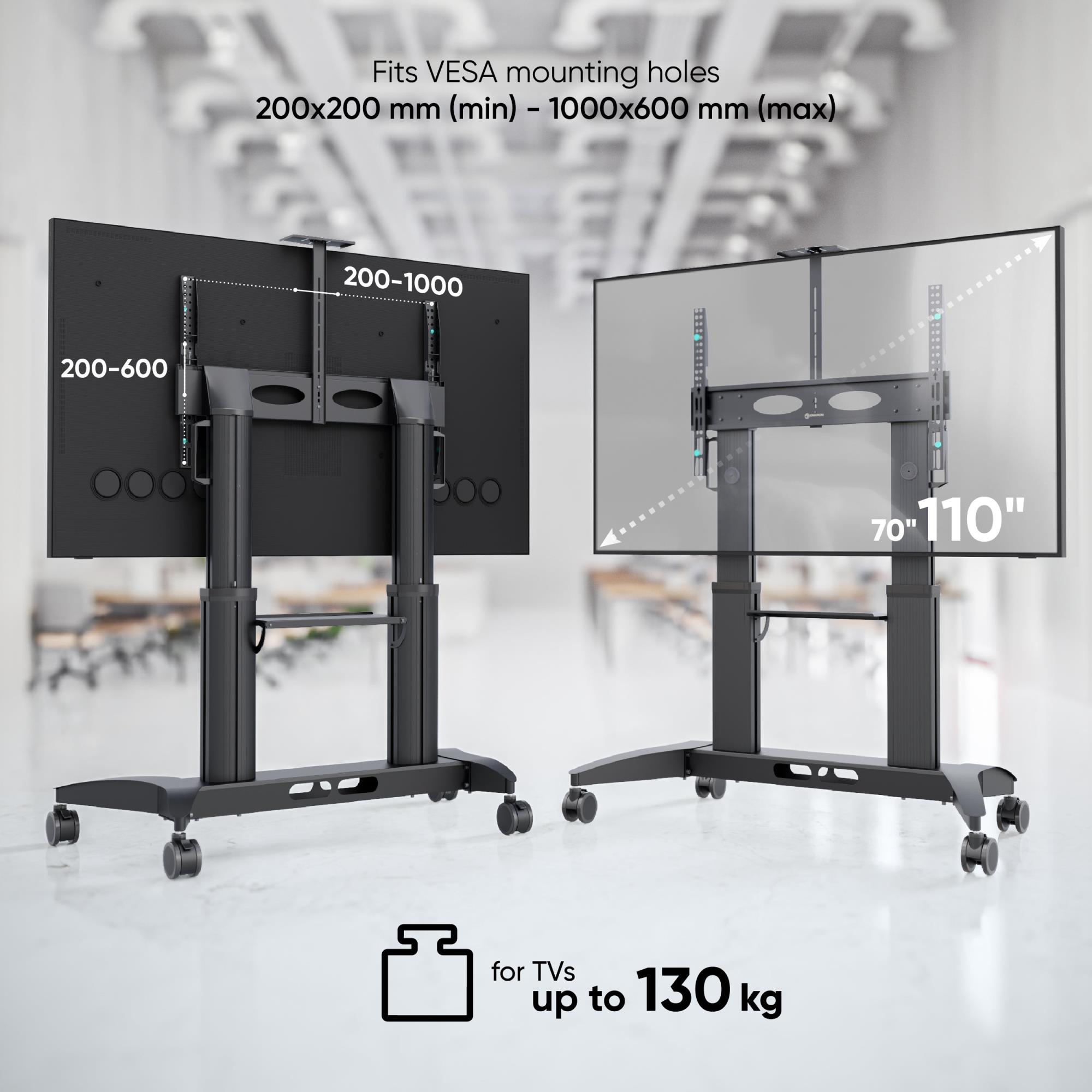 TV SET ACC MOBILE STAND/70-110" BLACK TS2821-B ONKRON - Image 4