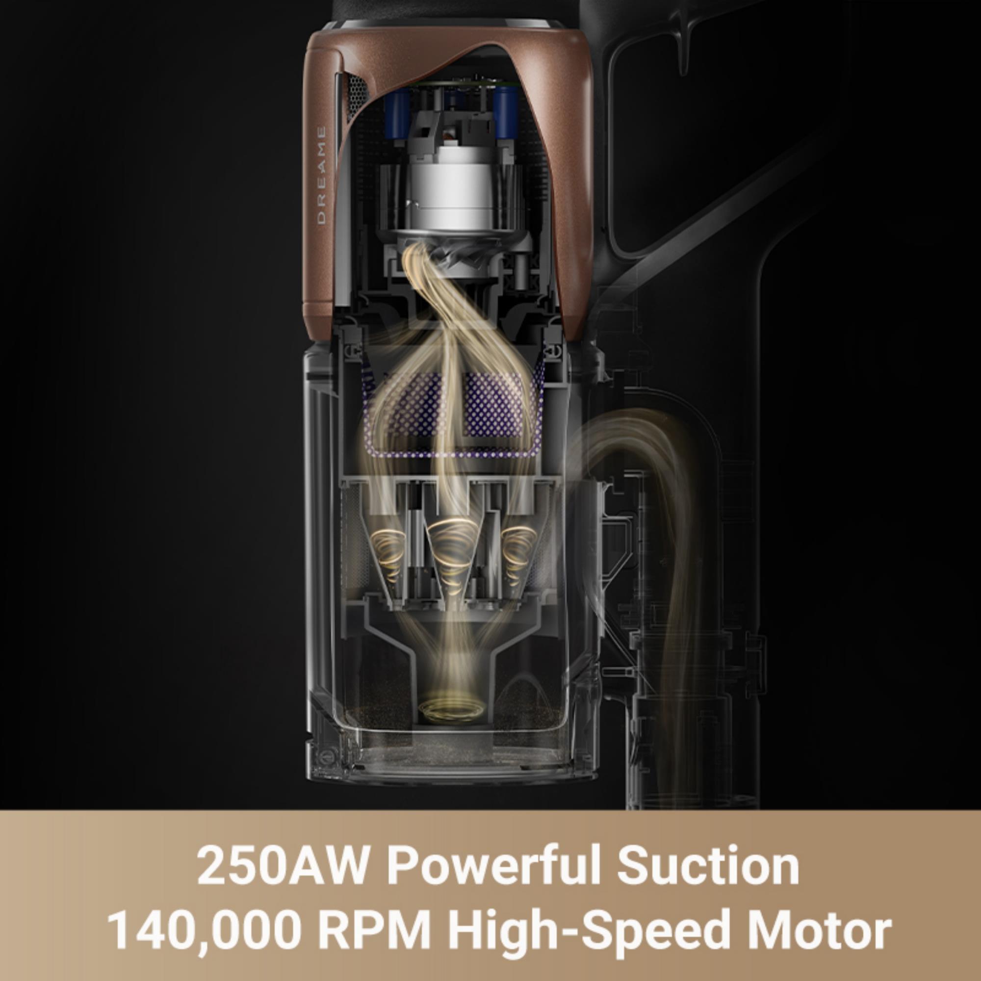 Vacuum Cleaner DREAME Z20 Dry 2-in-1 stick vacuum Black/Copper Bagless Battery Suction power 28000 Pa 2.2 kg VZV16A - Image 18