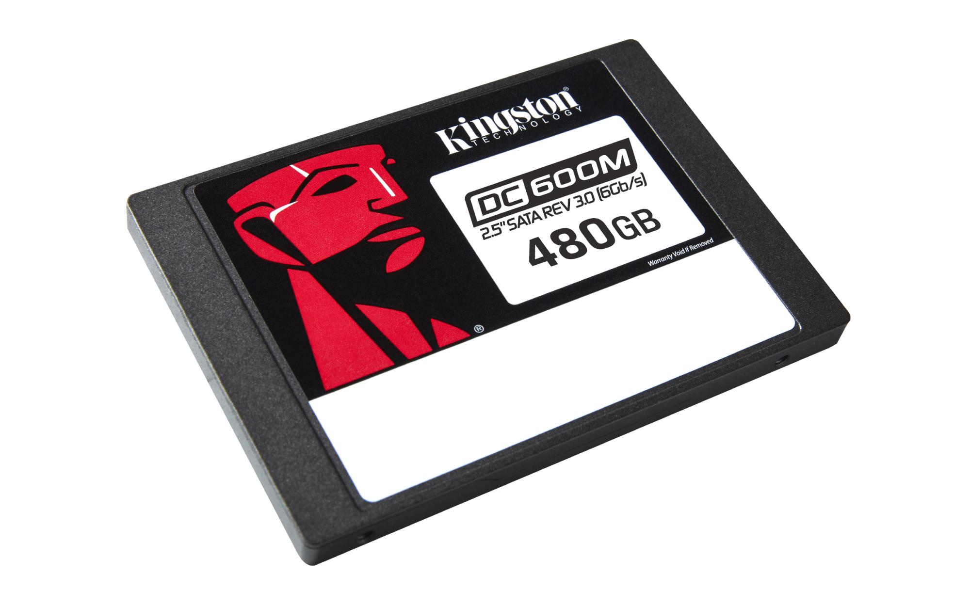 SSD KINGSTON 876xTBW rating MTBF 2000000 h Read speed 560 MB/s Write speed 470 MB/s Serial ATA III 2.5" 480 GB DC600M SEDC600M/480G - Image 2