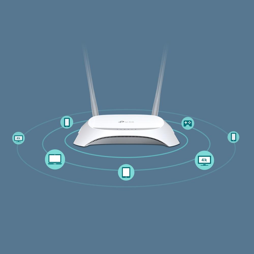 Wireless Router TP-LINK TL-MR3420 Wi-Fi 4 (802.11n) Data speed 300 Mbit/s Ethernet WAN Yes WAN connection type RJ-45 Ethernet LAN Yes 4xLAN ports USB port Yes TL-MR3420 - Image 14