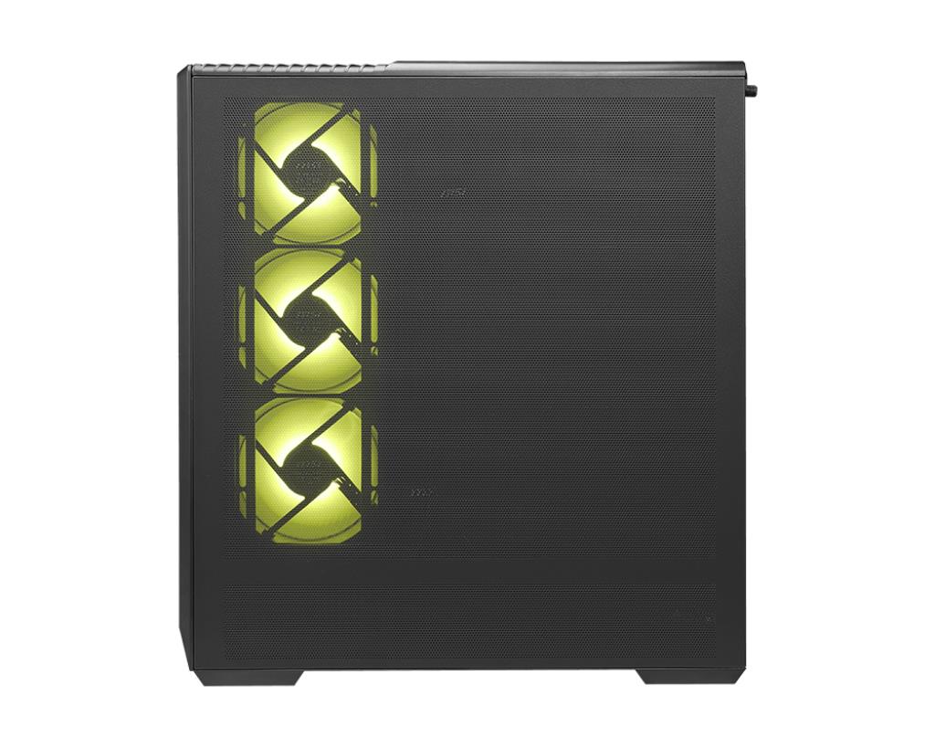 Case MSI ATX/micro ATX/Mini-ITX Black/Transparent Midi Tower MAG PANO 130R PZ MAGPANO130RPZ - Image 2