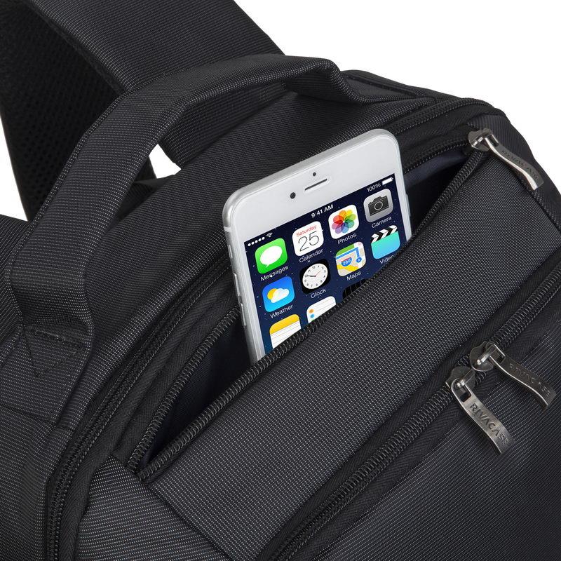 NB BACKPACK CENTRAL 15.6"/8262 BLACK RIVACASE - Image 5