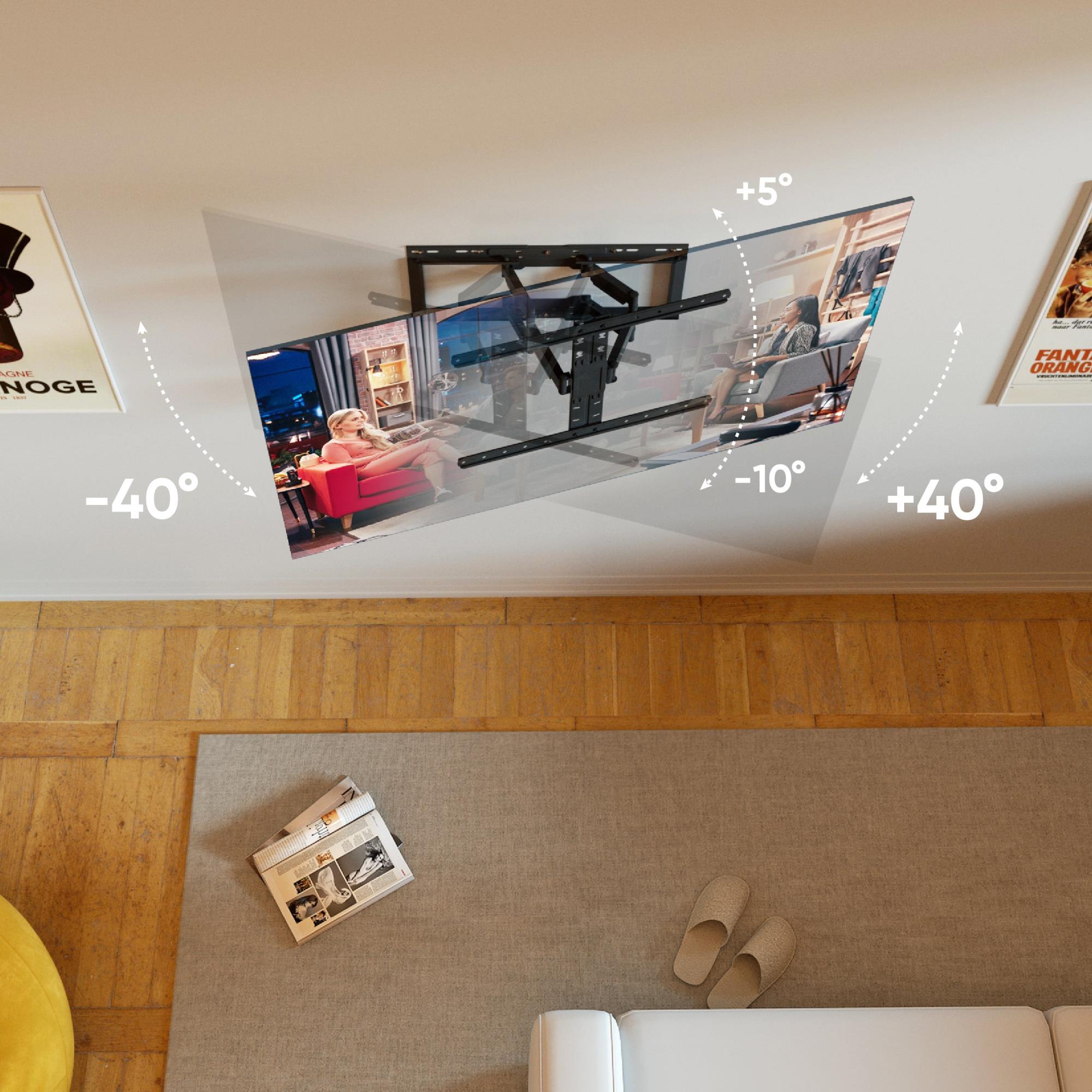 TV SET ACC WALL MOUNT /32-90"/BLACK SM6-B ONKRON - Image 4