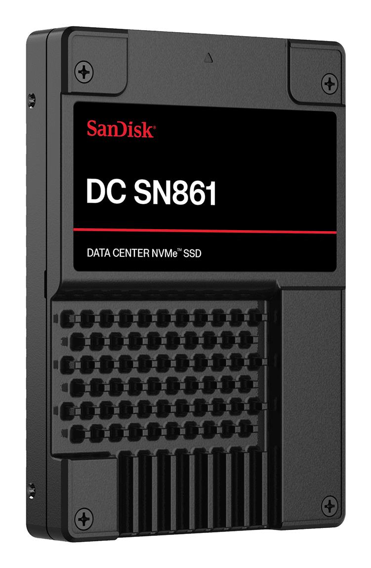 SSD SANDISK DC SN861 1920 GB PCI Express 5.0 NVMe Yes Write speed 3600 MB/s Read speed 13700 MB/s U.2 MTBF 2500000 h WUS6BA119PSP9X30TS2525 - Image 3