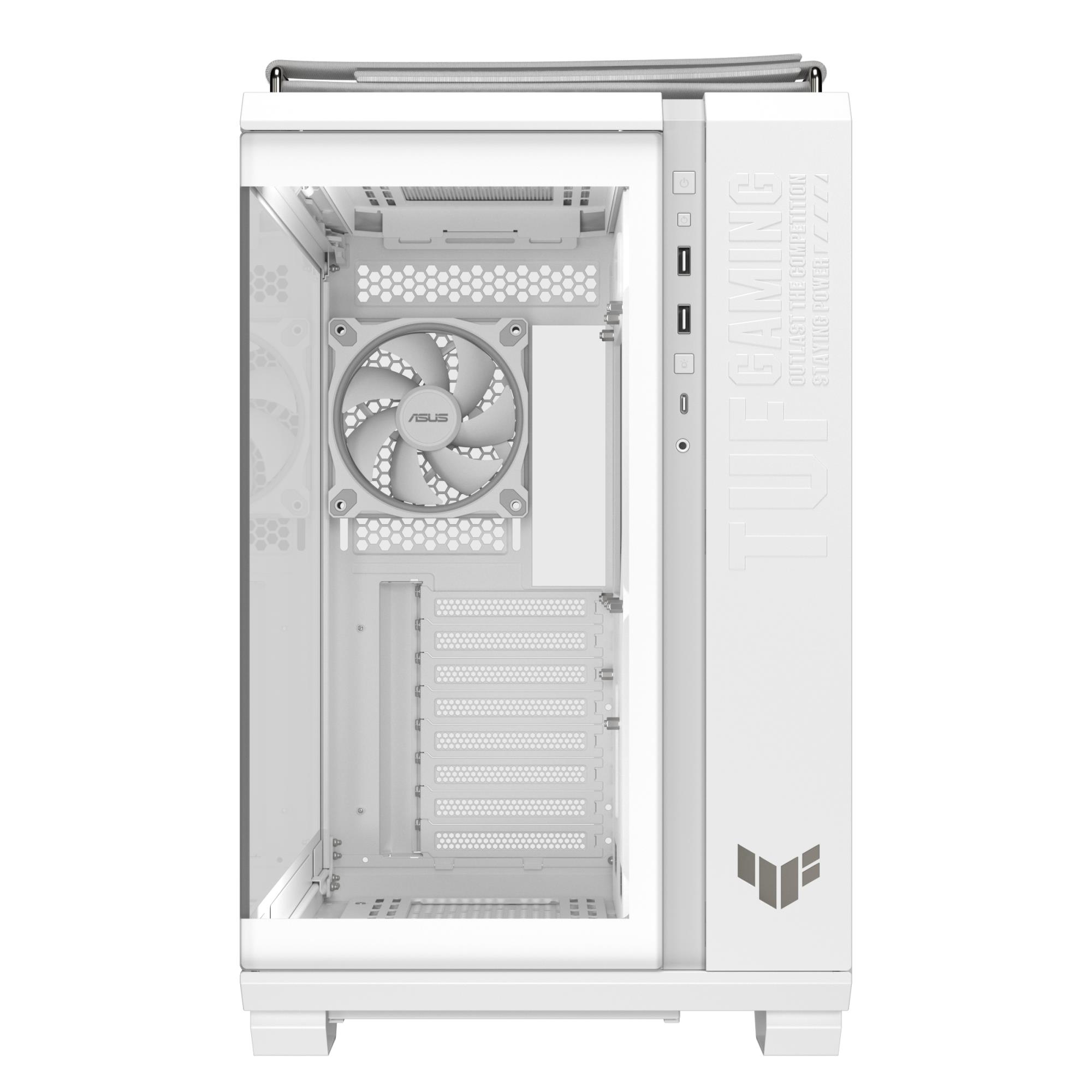 Case ASUS TUF Gaming GT502 Horizon MidiTower Case product features Transparent panel Not included ATX MicroATX MiniITX Colour White TUFGAMGT502HORIZONWHT - Image 3