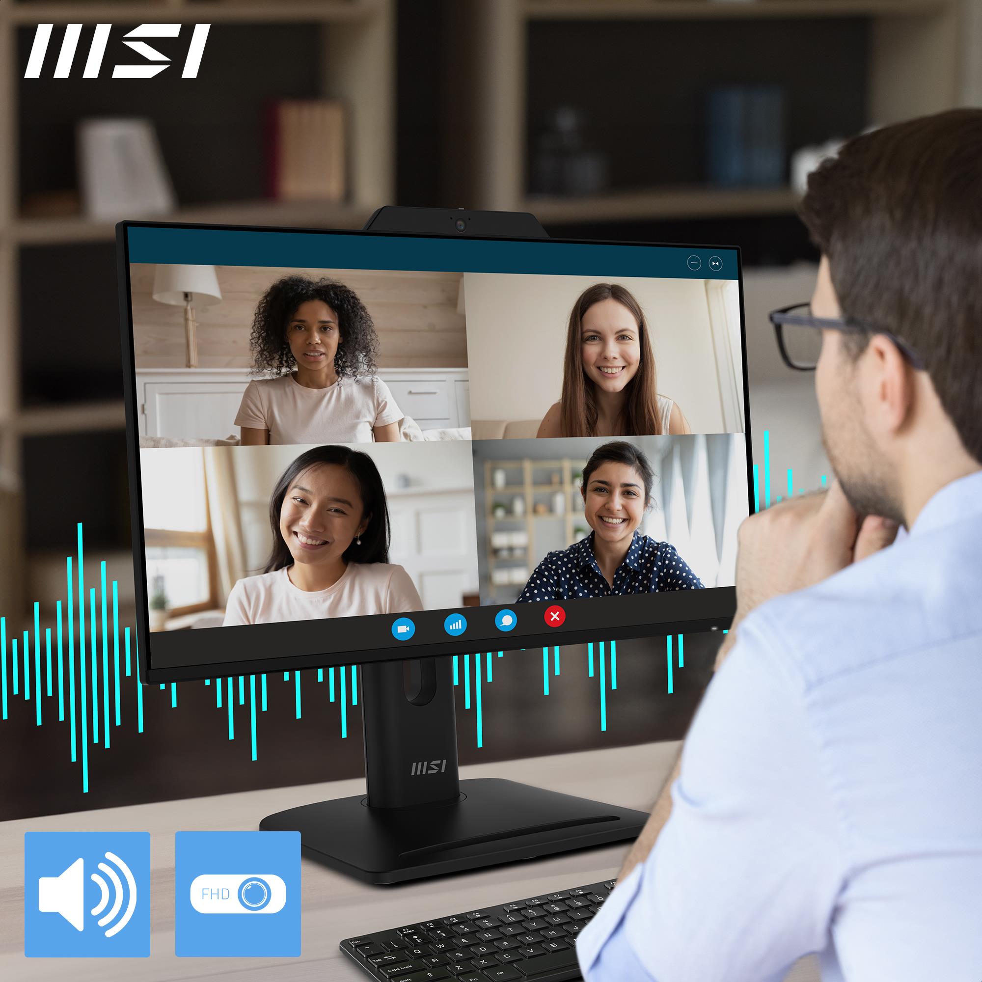 LCD Monitor MSI PRO MP242PMG 23.8" Business Panel IPS 1920x1080 16:9 120 Hz 1 ms Speakers PROMP242PMG - Image 3