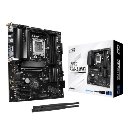 Mainboard ASROCK Intel Z890 LGA1851 ATX Memory DDR5 Memory slots 4 Z890PRO-AWIFI