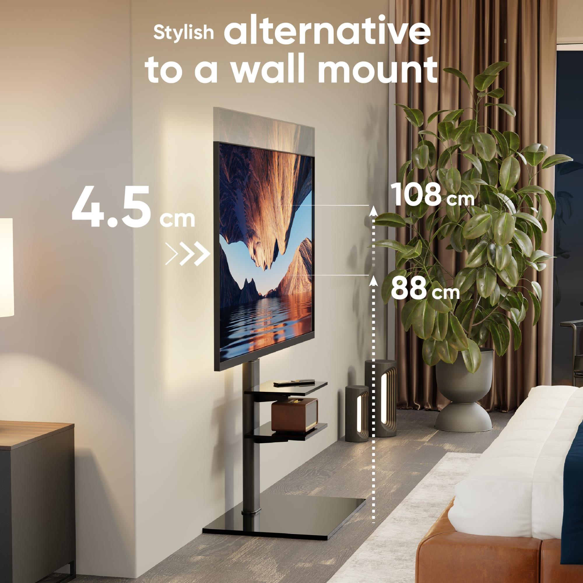 TV SET ACC FLOOR STAND /32-65"/BLACK TS5550-B ONKRON - Image 5