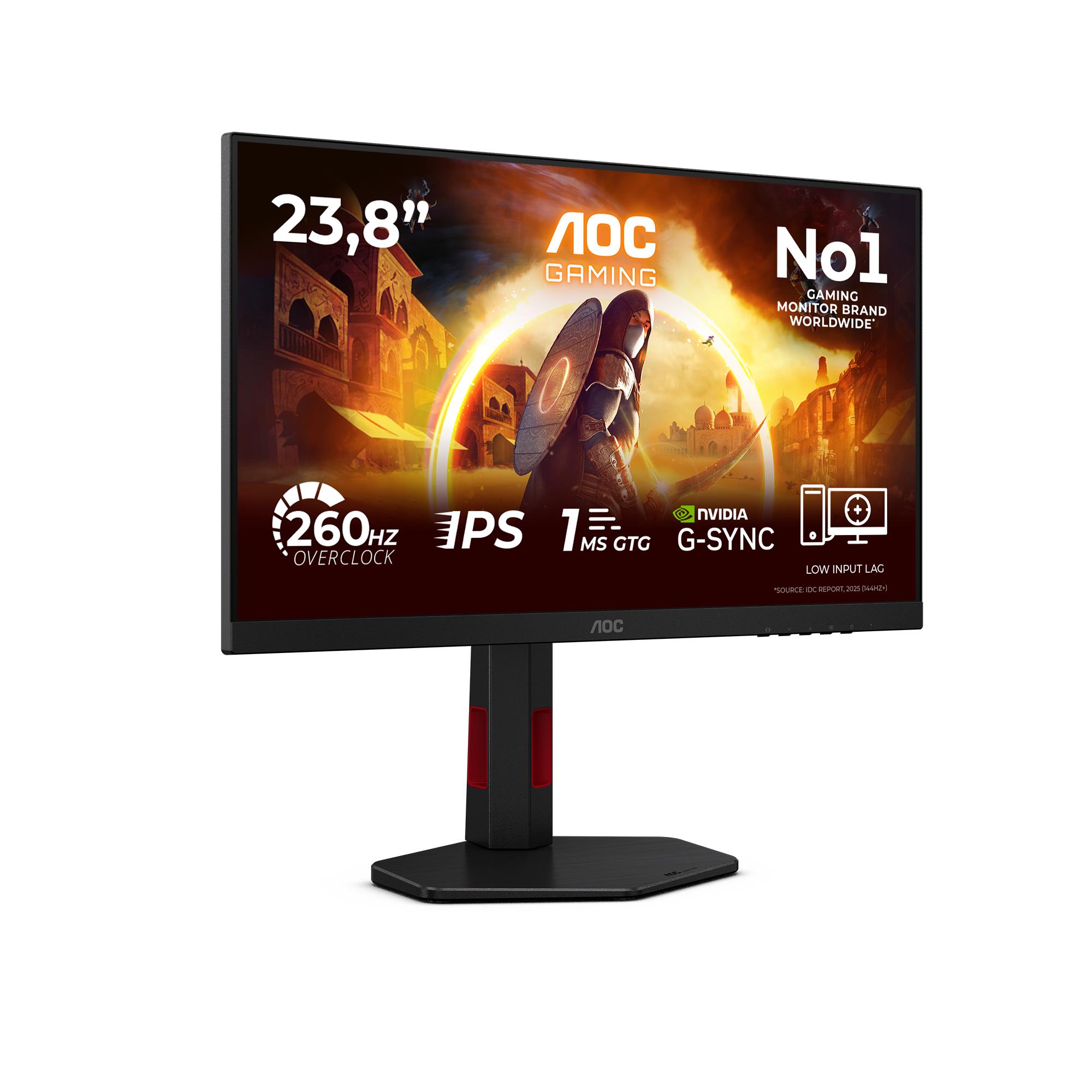 LCD Monitor AOC 23.8 " 1920 x 1080 pixels Full HD Native aspect ratio 16:9 LED Flat 24G4ZR - Image 2