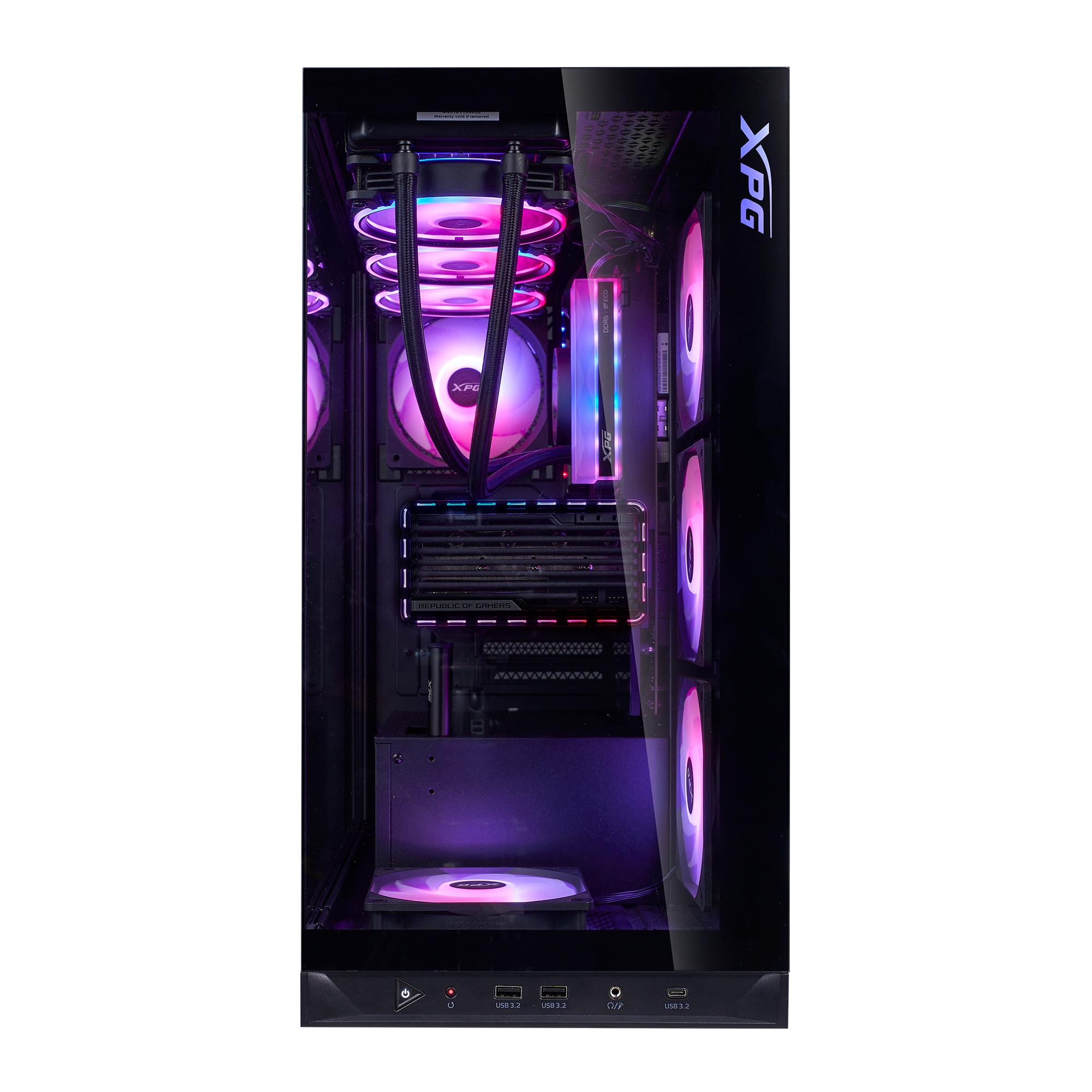 Case ADATA INVADER X BTF MidiTower Case product features Transparent panel ATX MicroATX MiniITX Colour Black INVADERXBTFMT-BKCWW - Image 5