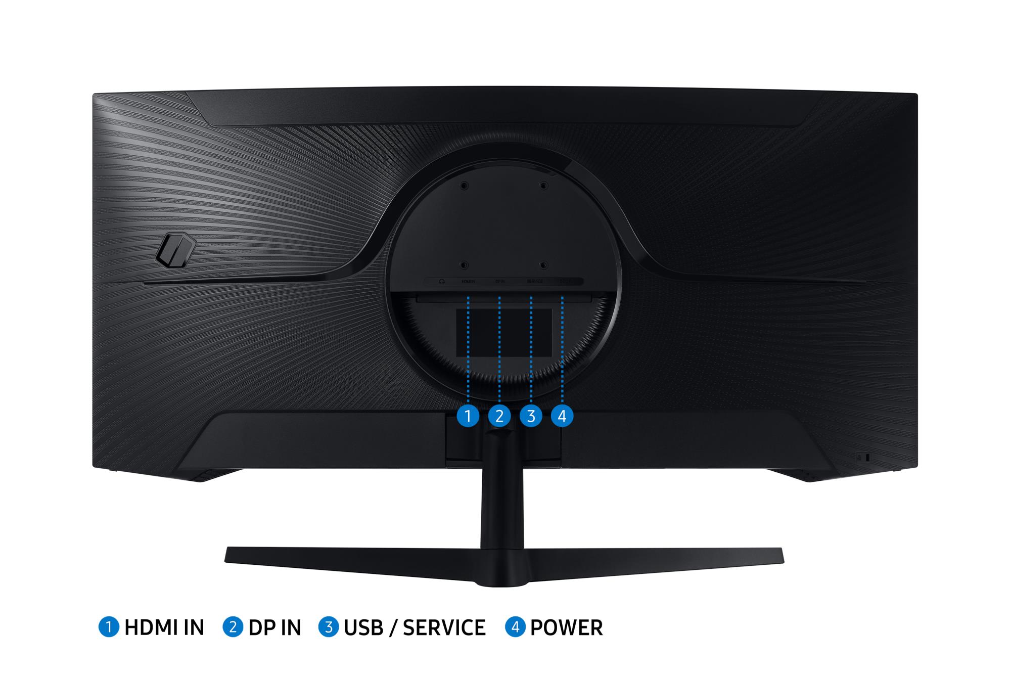 LCD Monitor SAMSUNG Odyssey G5 34" Gaming/Curved/21 : 9 Panel VA 3440x1440 21:9 1 ms Tilt Colour Black LC34G55TWWPXEN - Image 19