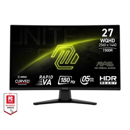 LCD Monitor MSI 27 " 2560 x 1440 pixels Wide Quad HD Native aspect ratio 16:9 Curved MAG274CQF