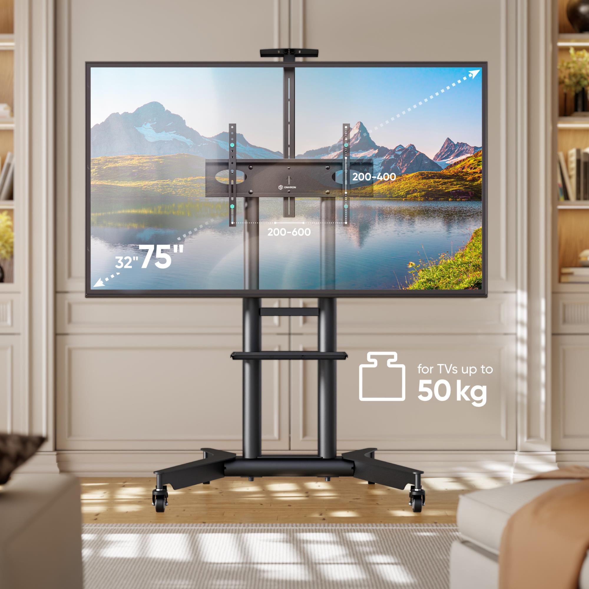 TV SET ACC MOBILE STAND/32-75"/BLACK TS1571-B ONKRON - Image 2