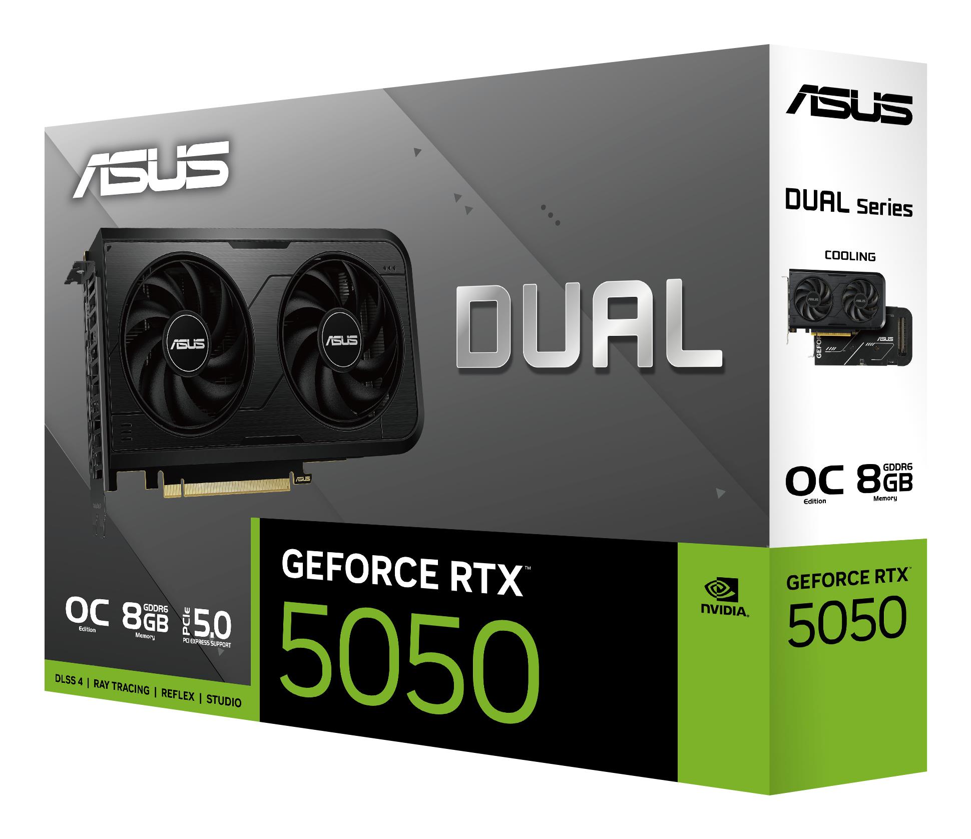 Graphics Card ASUS NVIDIA GeForce RTX 5050 8 GB GDDR6 128 bit PCI Express 5.0 Active DUAL-RTX5050-O8G - Image 13
