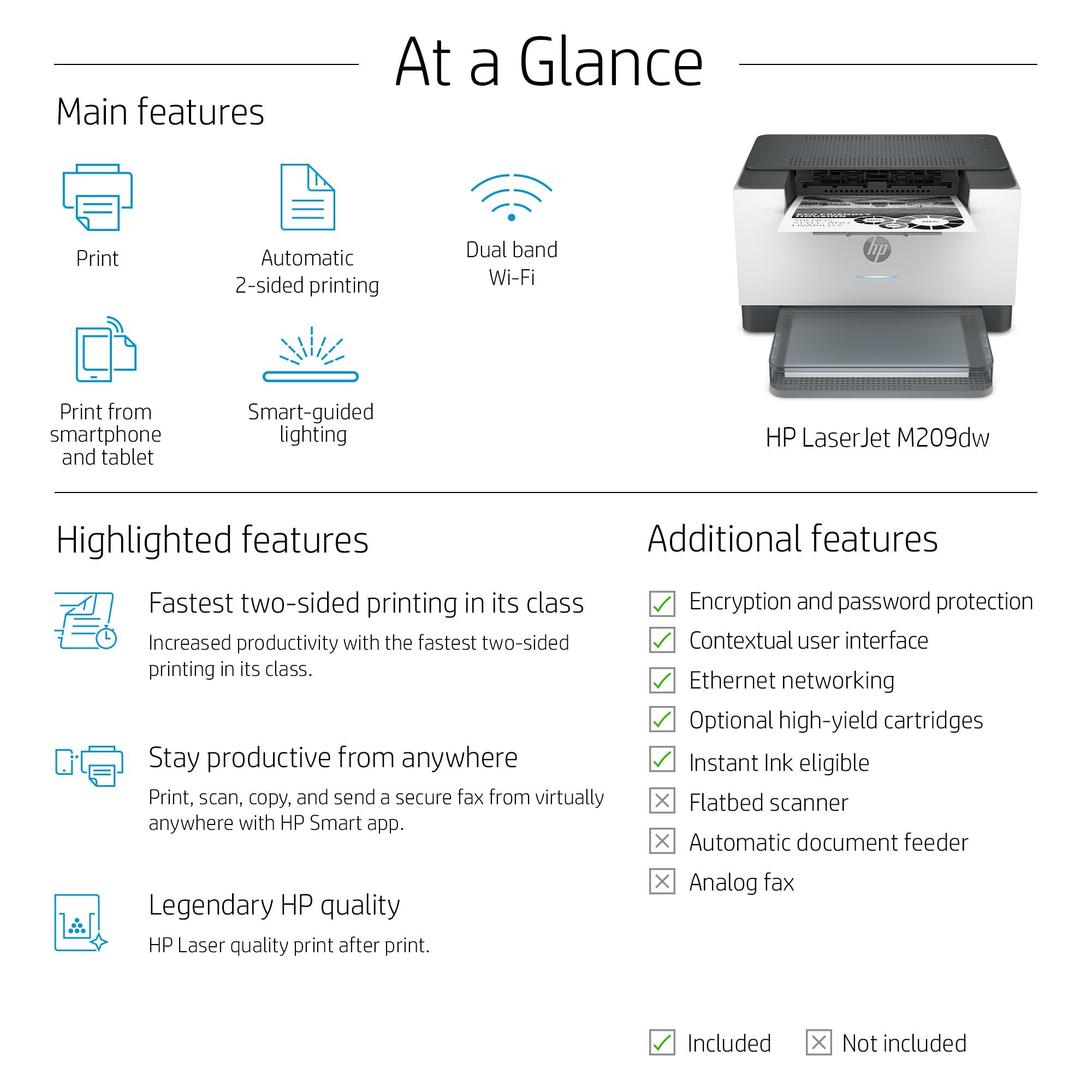 Laser Printer HP LaserJet M209DW 6GW62F - Image 6