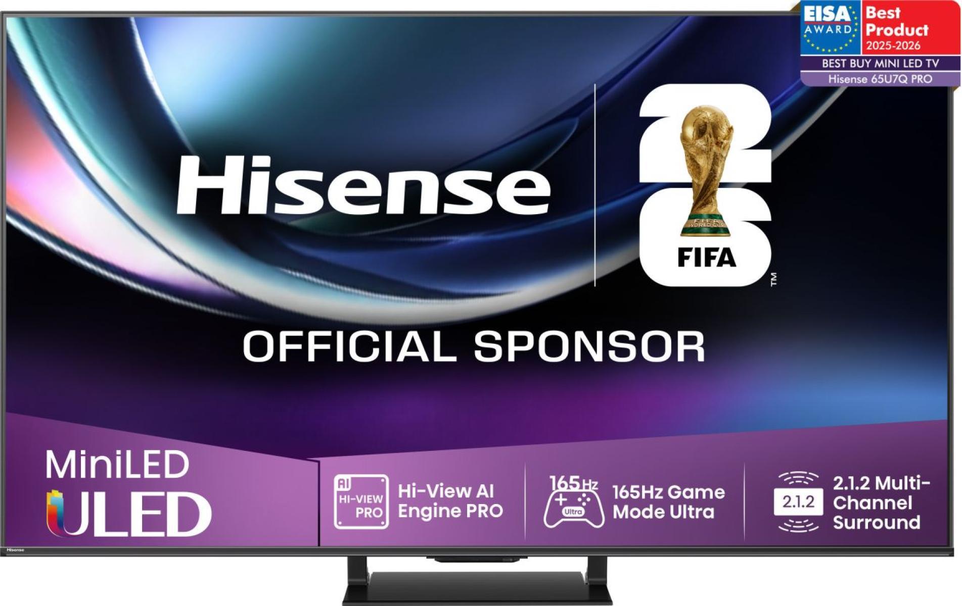 TV Set HISENSE 65 " 4K Ultra HD 3840 x 2160 pixels Flat 16:9 ULED 65U7QPRO