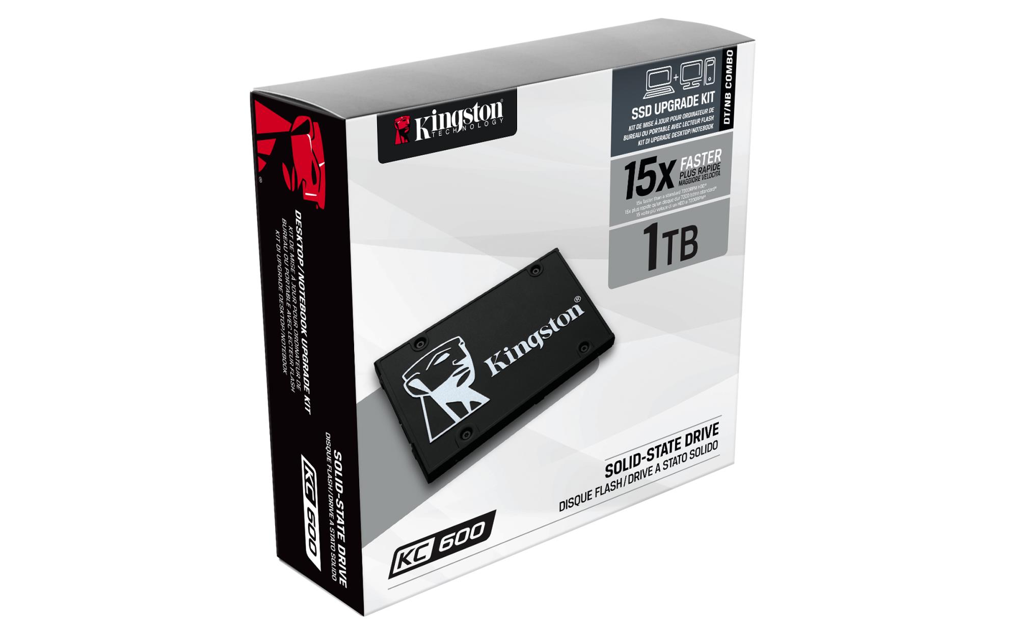 SSD KINGSTON KC600 1TB SATA 3.0 TLC Write speed 520 MBytes/sec Read speed 550 MBytes/sec 2,5" TBW 600 TB MTBF 1000000 hours SKC600/1024G - Image 5